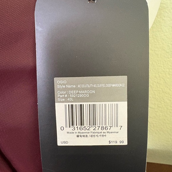 OGIO Multicolor Men's 40L Duffle Bag - Picture 8 of 8